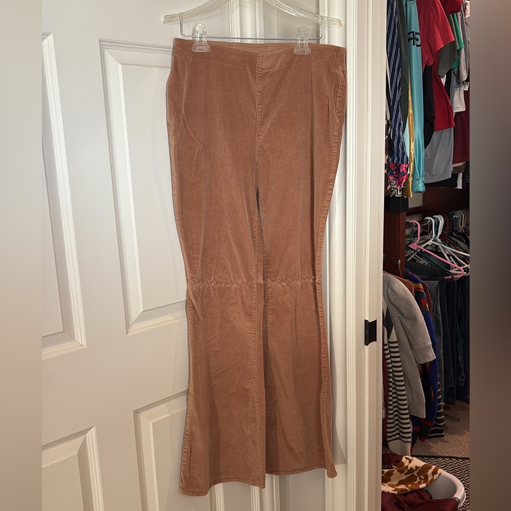 Cato Women's Brown Wide Leg Corduroy Pants